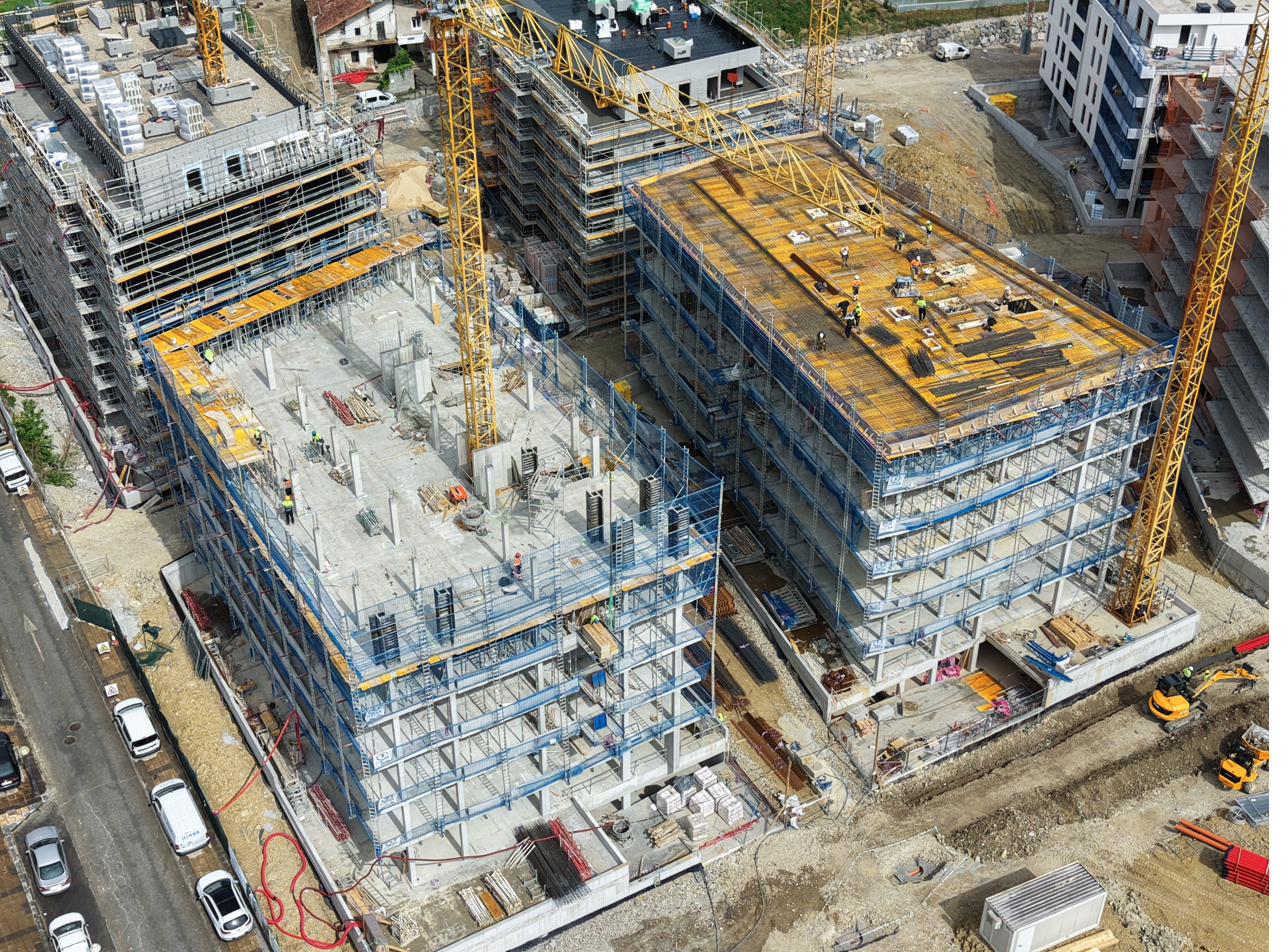 Seguridad RSA — Sistema RSA, pantalla de vida obra, protección perimetral en obra